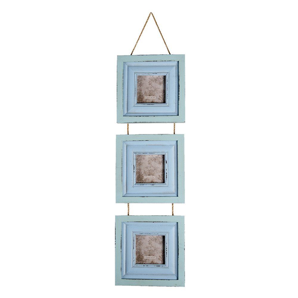 Fotolijst 7x7 cm Blauw MDF Fotokader