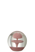 J-Line presse-papier Bel - glas - roze - small