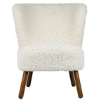 Stoel teddy krul wit 60x72x74cm