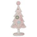 Kerstdecoratie Kerstboom 25 cm Roze Polyresin