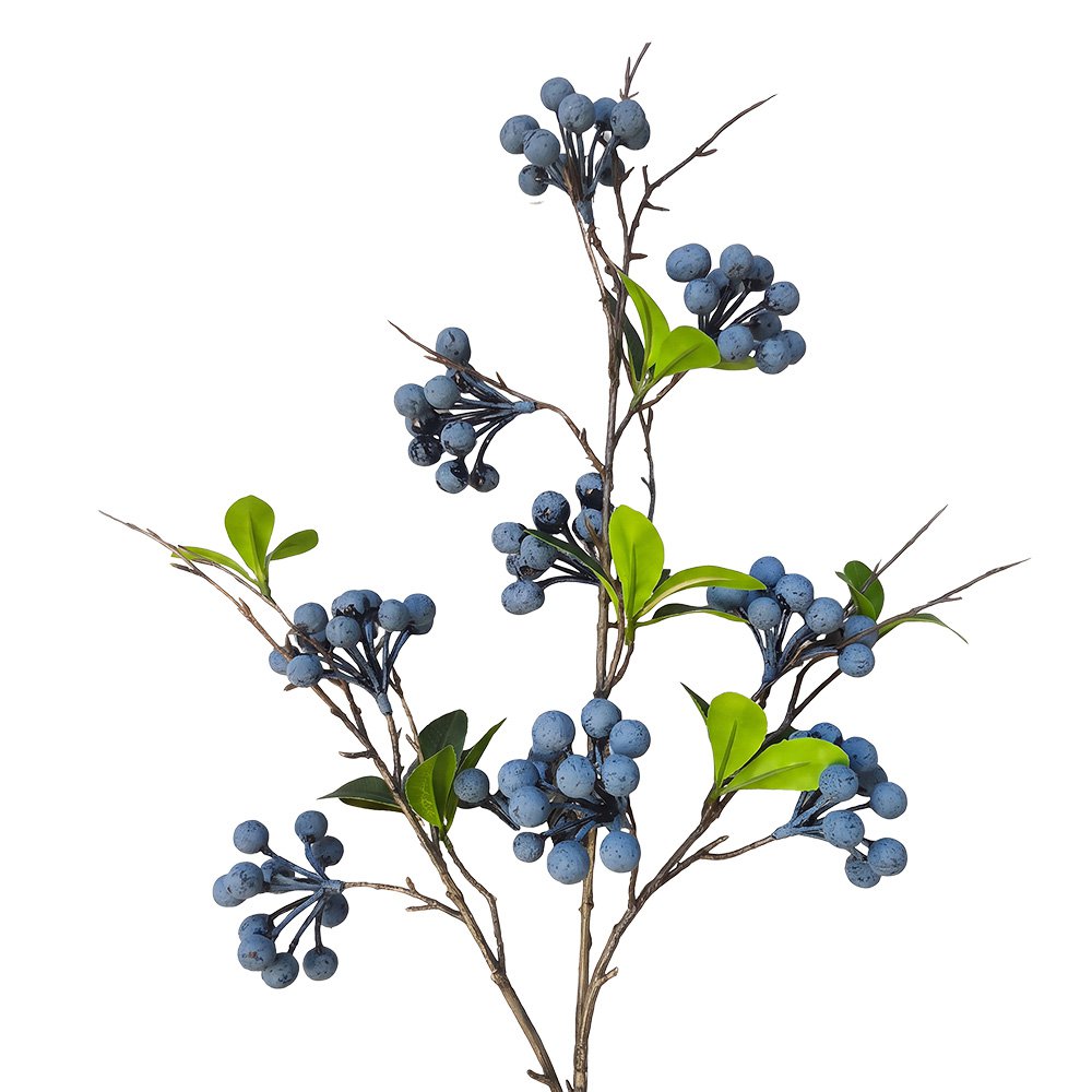 Decoratie Tak Blauw Kunststof