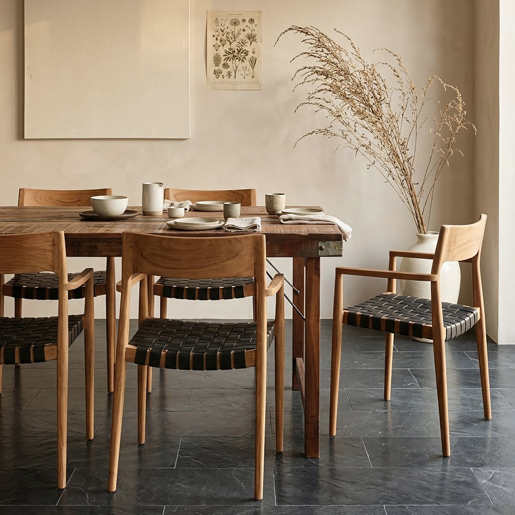 Eettafel bruin opklapbaar XL