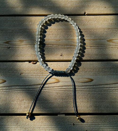 Dames armband Bergkristal 4 mm hartjes
