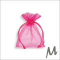 Organza zakje – roze - 10 stuks