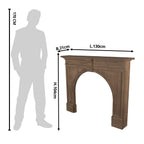 Schouw Bruin, Hout 130x21x104 cm