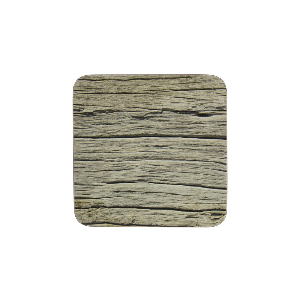 Onderzetter oud hout 10x10cm (6)*