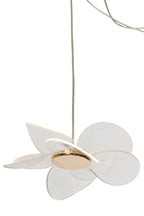 J-Line plafondlamp bloem - acryl - goud - large