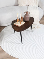 Vloerkleed Ella Cream Rond ø240 cm