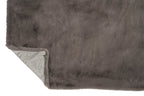 J-Line Plaid cutie - fleece deken – polyester – taupe - 180 x 130 cm