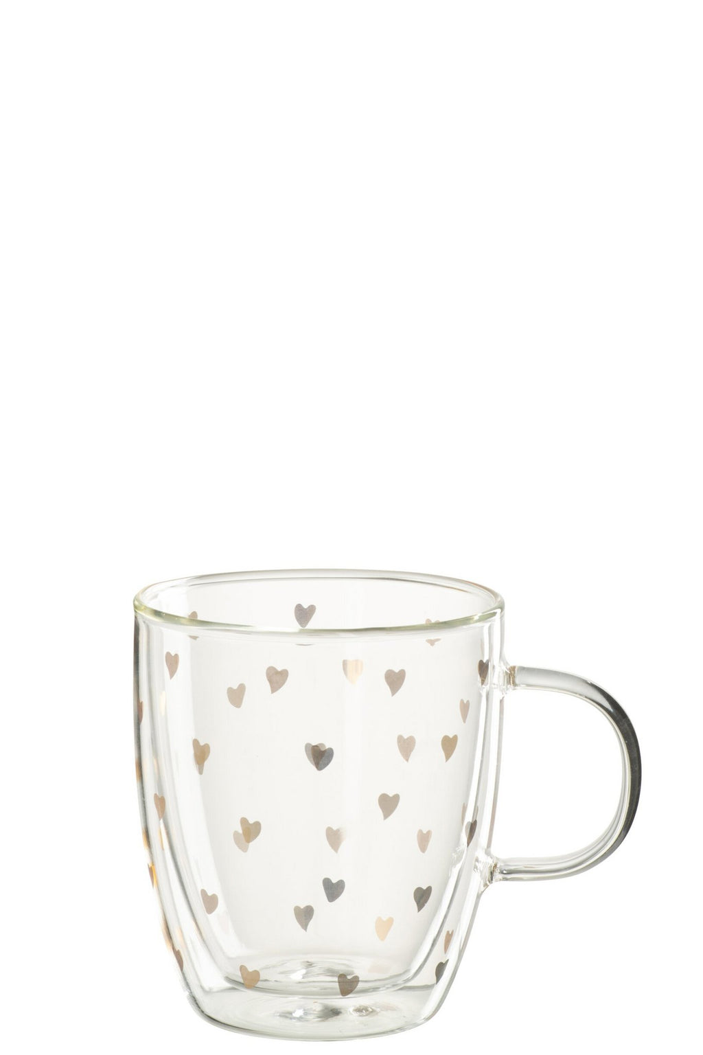 J-Line Tas Hart Glas Transparant/Goud