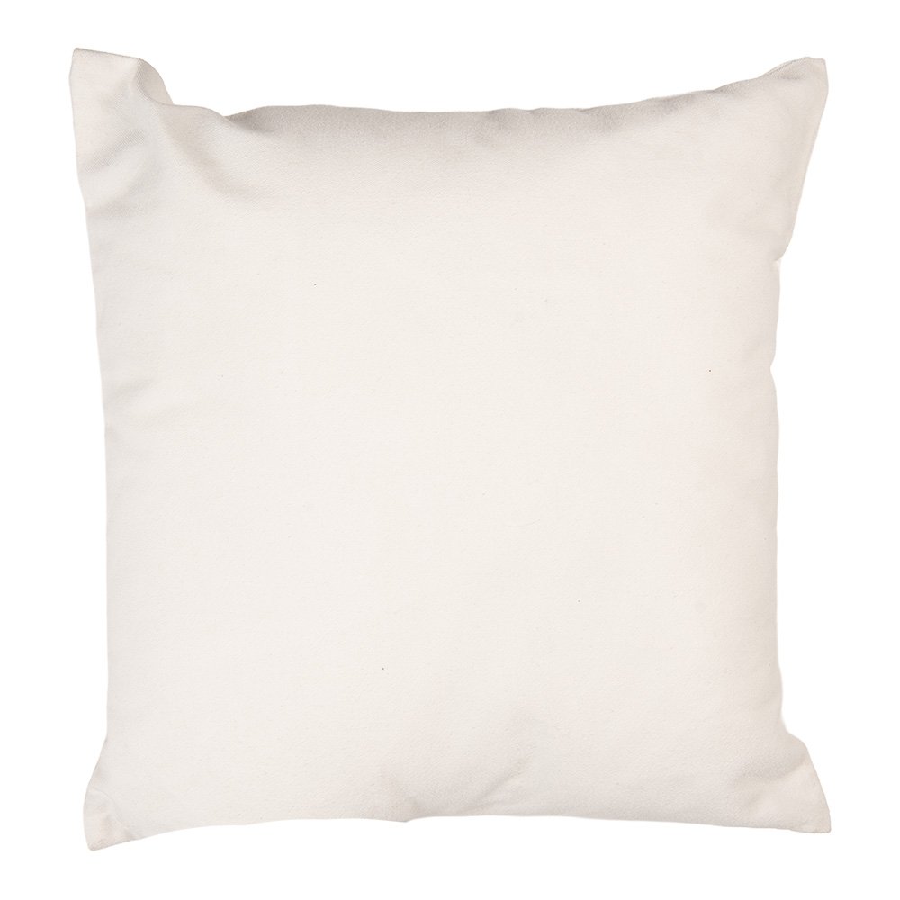 Sierkussen 44x44 cm Wit Polyester