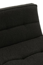 J-Line zetel Draaiend Vierkant - hout/textiel - zwart