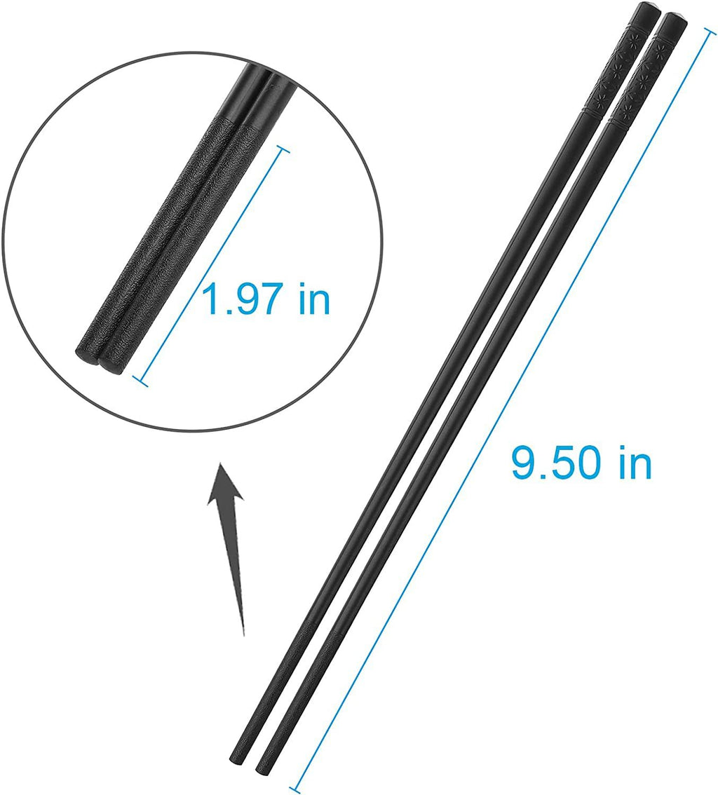 Glasvezel eetstokjes – Herbruikbaar, antislip, vaatwasmachinebestendig – 24 cm, 10 paar