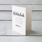 Natuurlijk zitten we allemaal in het midden van 10 - vouwkaart met envelop 5 set