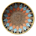 Lente Ronde Wanddecoratie Boheems Blauw Oranje DP0398