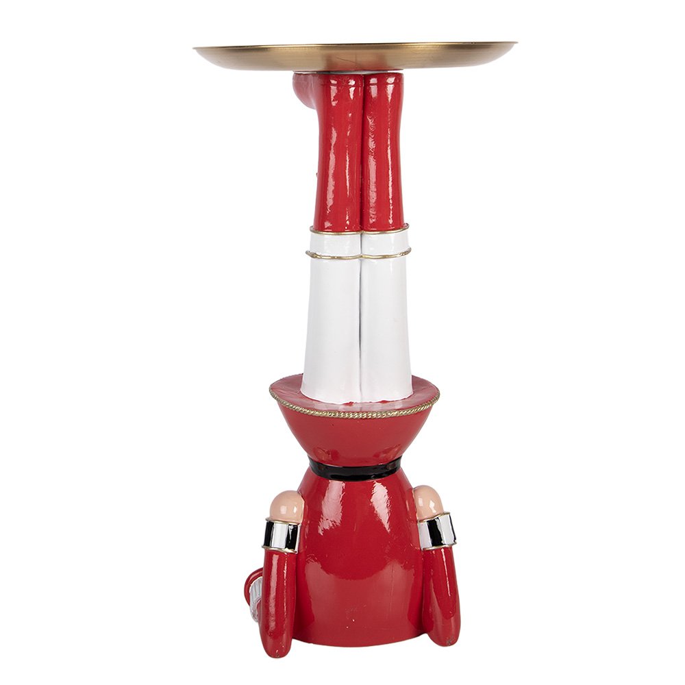 Kerstdecoratie Beeld Notenkraker 23x30x43 cm Rood Kunststof