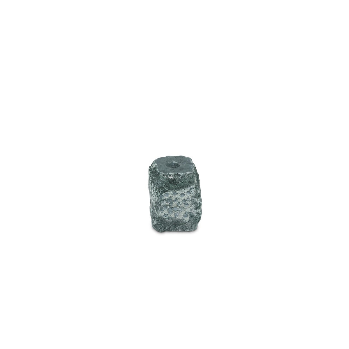 Kaarshouder 8x8xH13,5cm marmergroen Opus