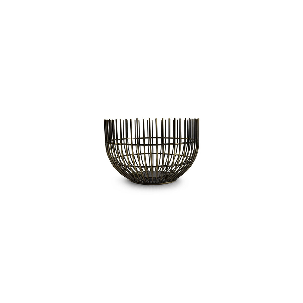 Draadmand 15xh9,5 cm vintage gouden iris