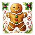 Sierkussen 45x45 cm Beige Polyester Gingerbread man