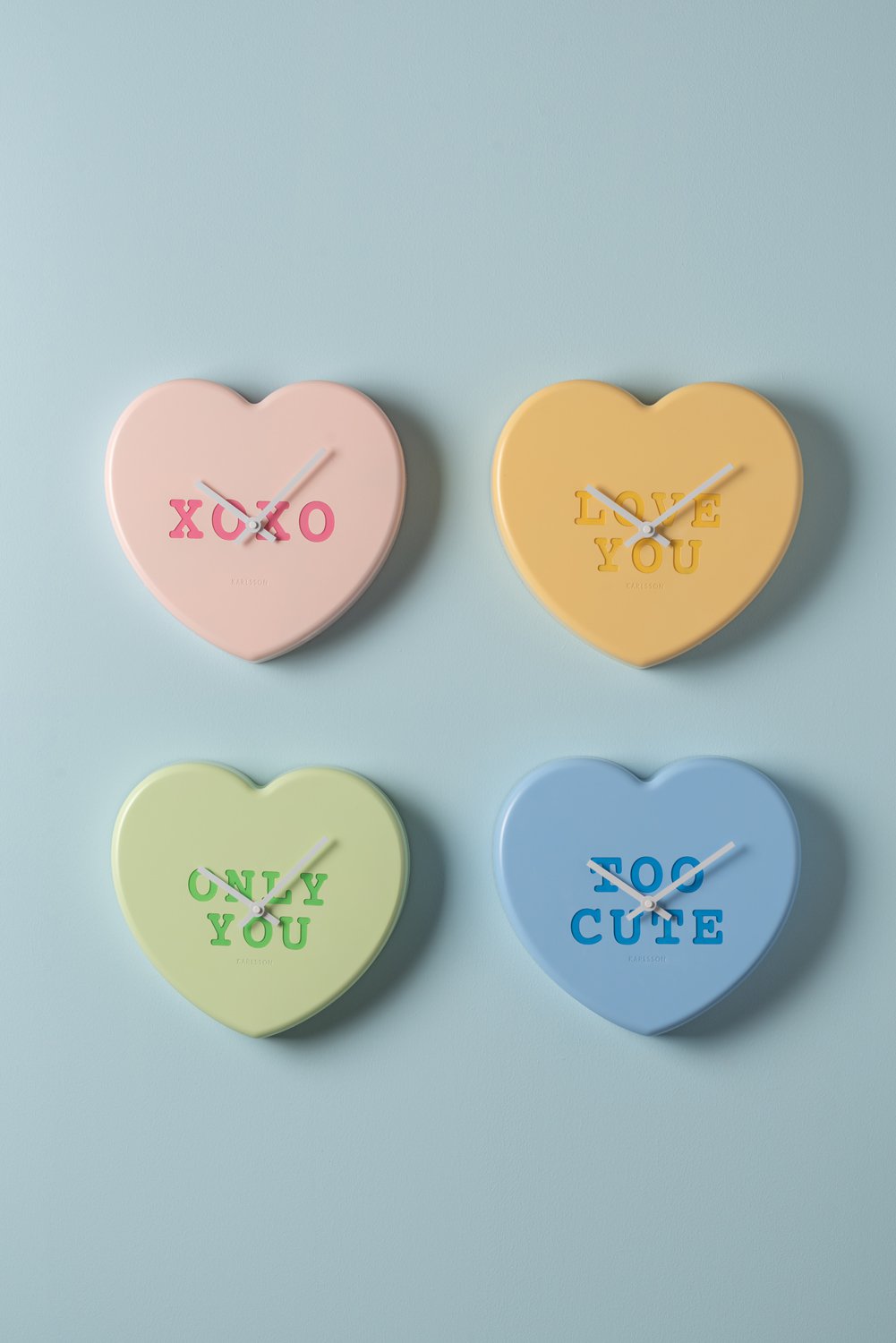 Wandklok Hart Snoep