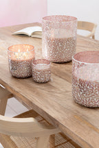 J-Line geurkaars Tender Rose - glas - roze - large - 120U