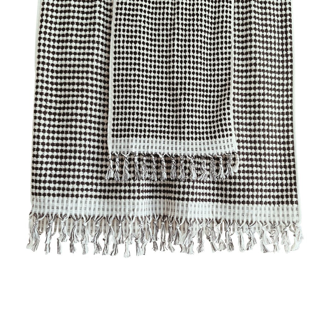 PomPom Handdoek Black
