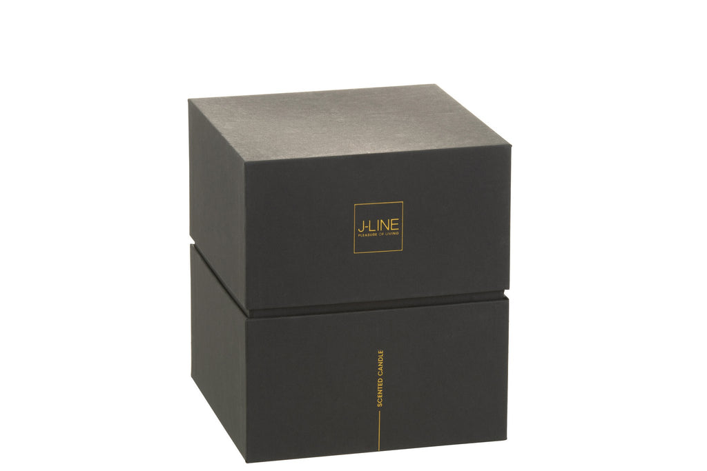 J-Line geurkaars Noa - Herbal Serenity - glas - groen - large - 60U