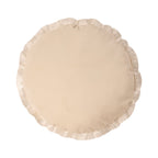 Melody Fringes kussen wit dia 45cm