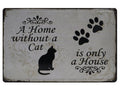 Kat Retro Wandbord 20x30