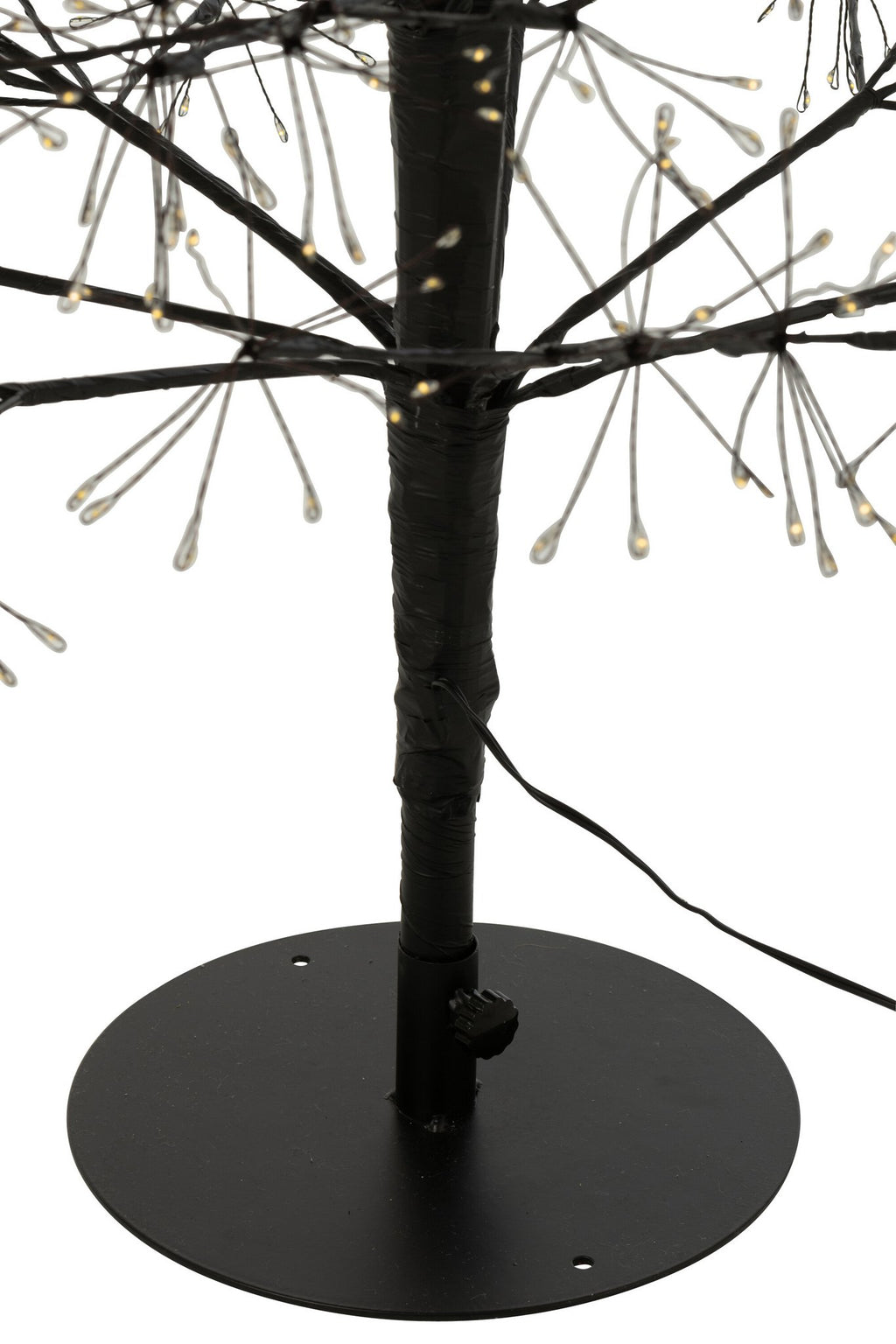 J-Line decoratie Boom - warm witte - ijzer - zwart - L - LED