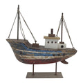 Decoratie Model Boot Bruin Hout Decoratie Model
