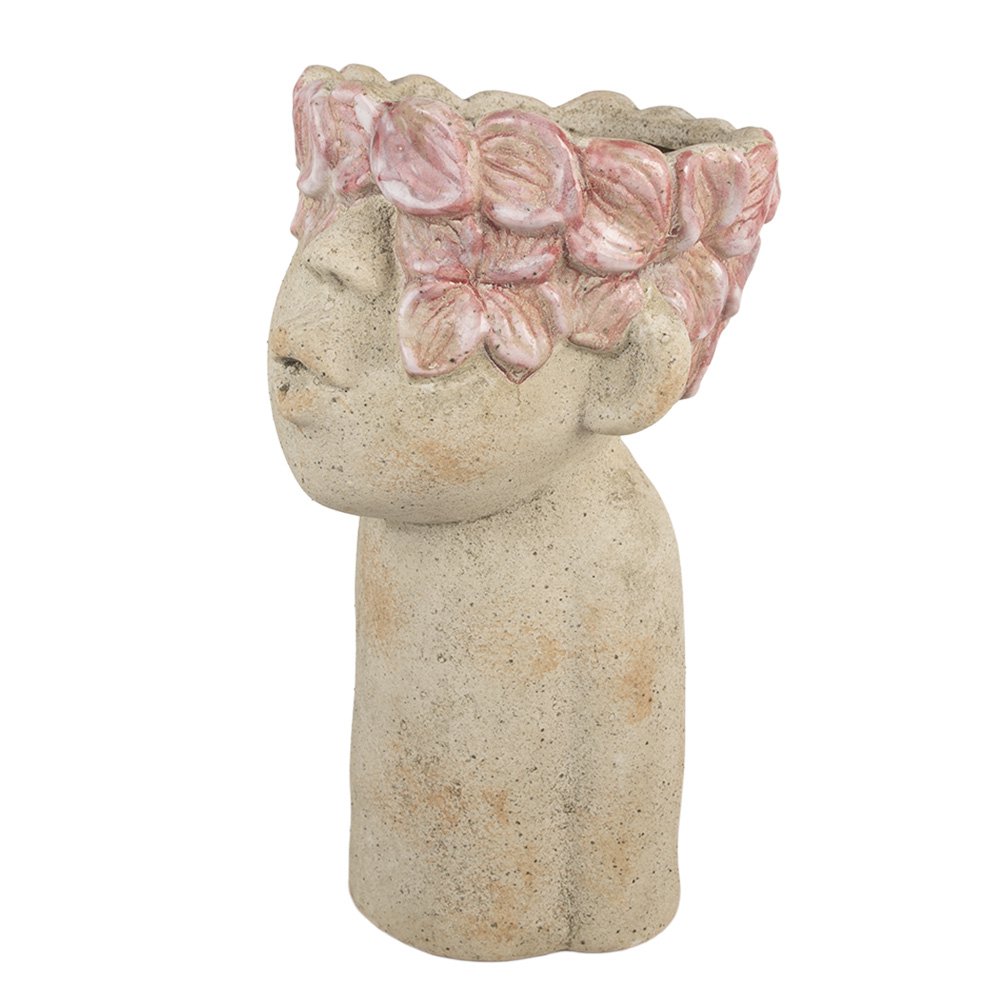 Bloempot 20x19x31 cm Beige Terracotta