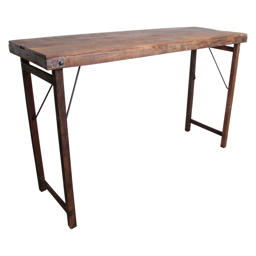 Markt bartafel bruin opklapbaar