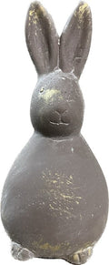 Betonnen haas 6x13cm grijs/goud