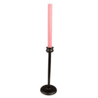 Kandelaar 27 cm Zwart Aluminium Kaarsenstandaard