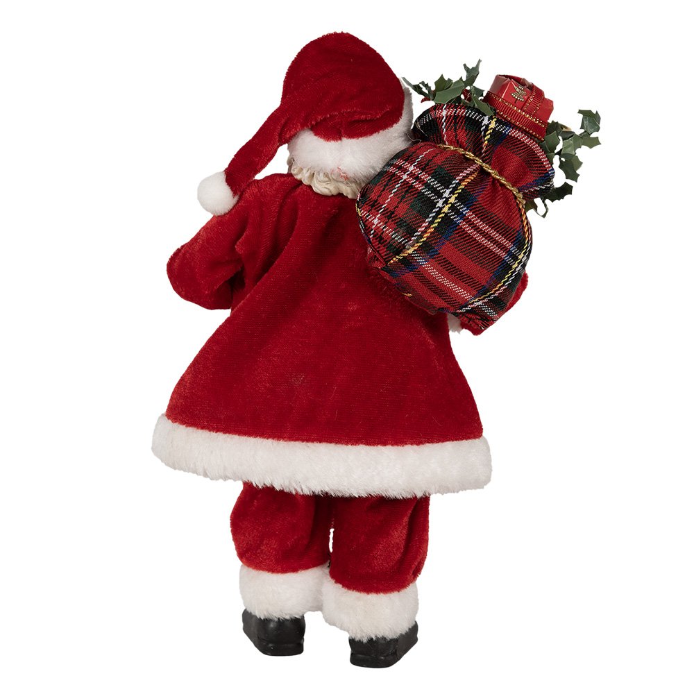 Kerstdecoratie Beeld Kerstman 27 cm Rood Kunststof