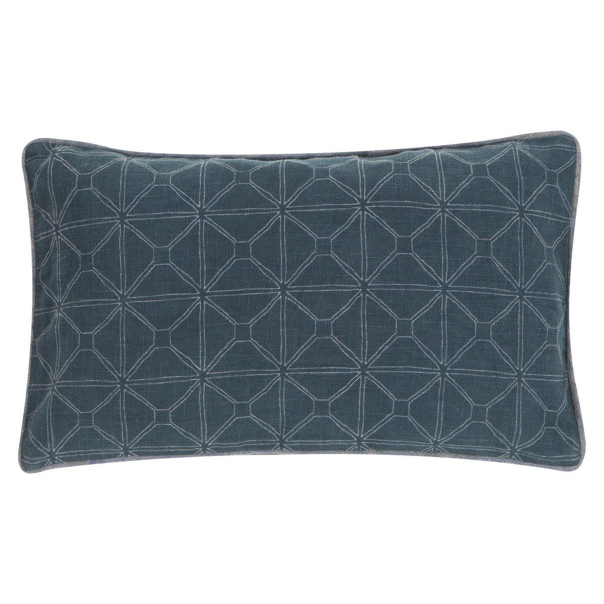 Graphic Stonewash kussen blauw 30x50cm