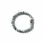 Dames armband Kiwi Jaspis met RVS Boeddha kraal
