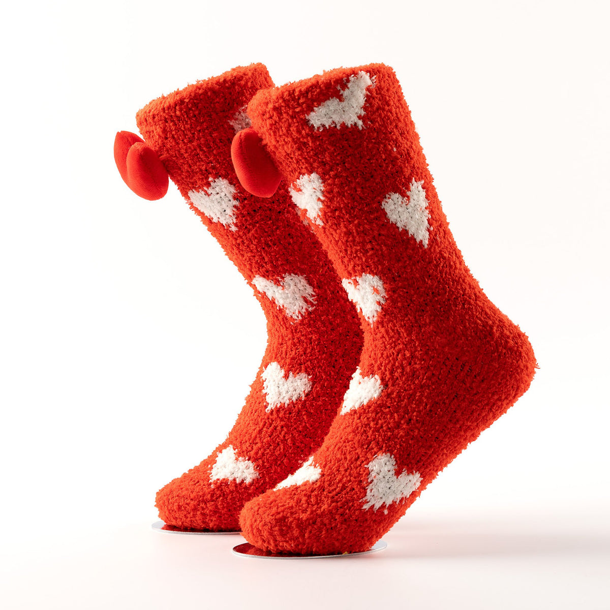 Funny Heart - Huissokken - One size - Hart - Tomaat - Rood
