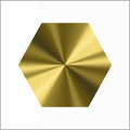 Sluitzegel - hexagon - goud - 500 stuks