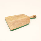 Mangohouten snijplank Green Edge Kaasschepbakje