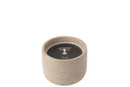 J-Line buitenkaars Rond - lichtbeige - S - 16U