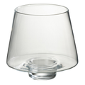J-Line windlicht Oli - kaarshouder - glas - transparant - large