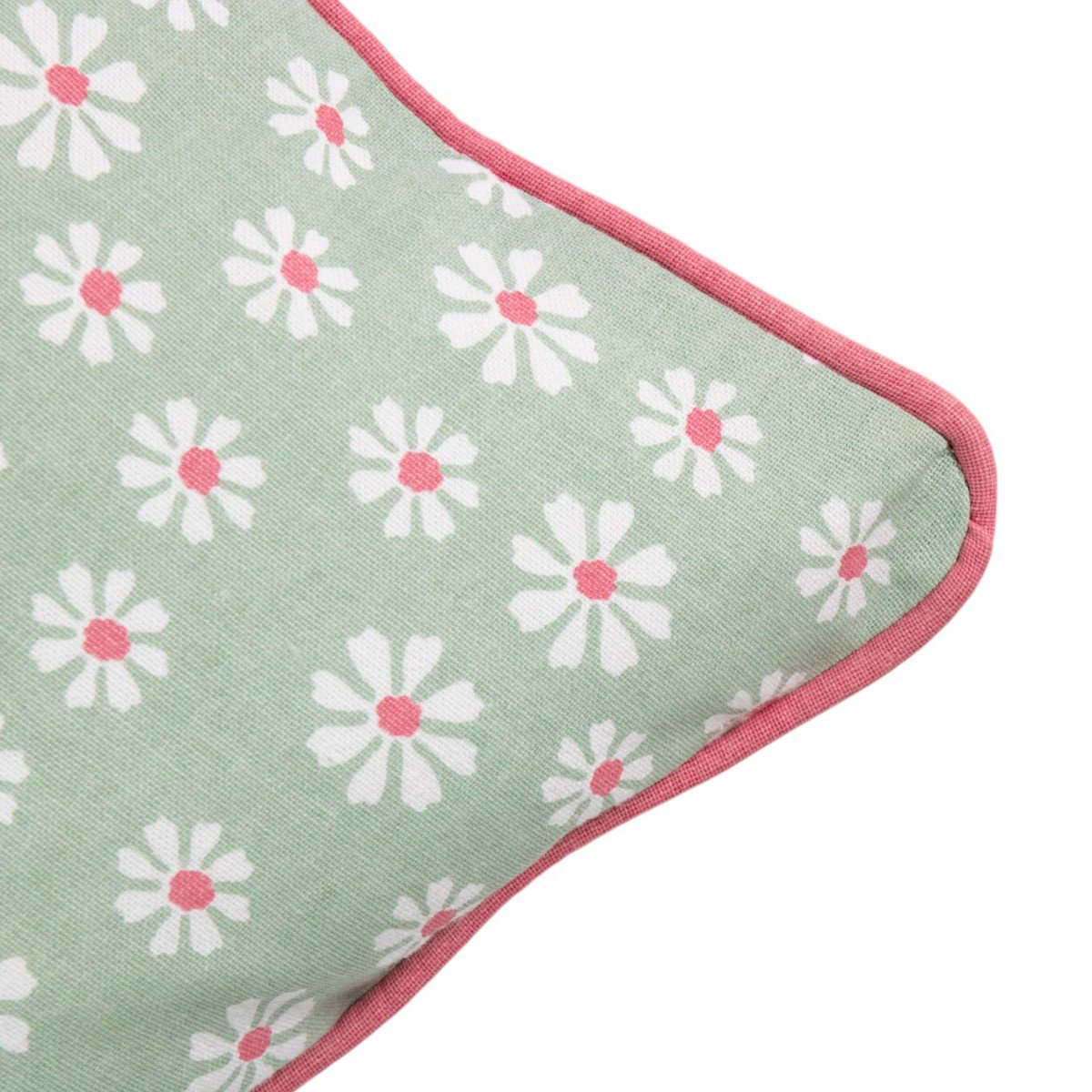 Daisy Flowers Kussen groen 50x50cm