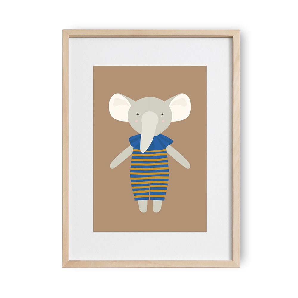 Kinderposter Olifant Pim, Eco Papier & Verpakking
