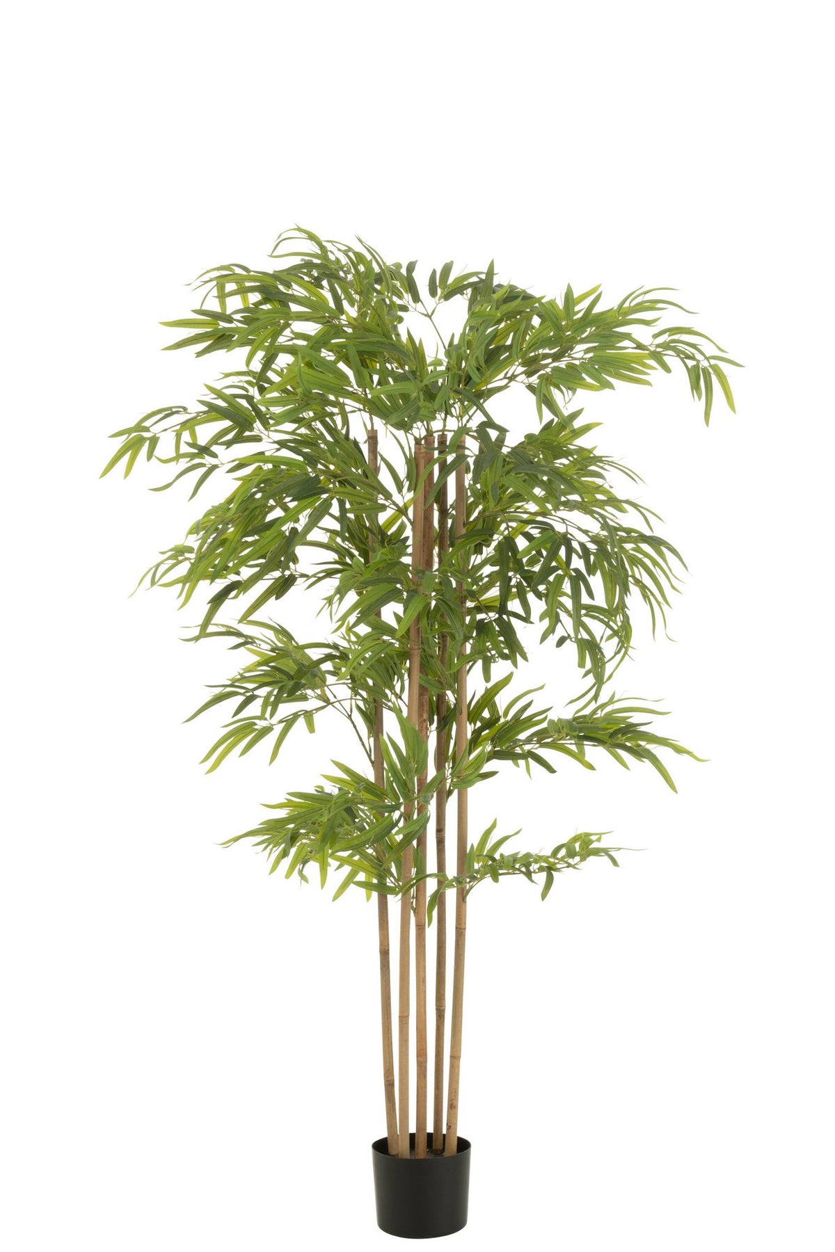 J-Line Bambou Pot Kunstmatig Groen