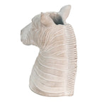 Bloempot Zebra 21x13x26 cm Grijs Steen Bloempot Binnen