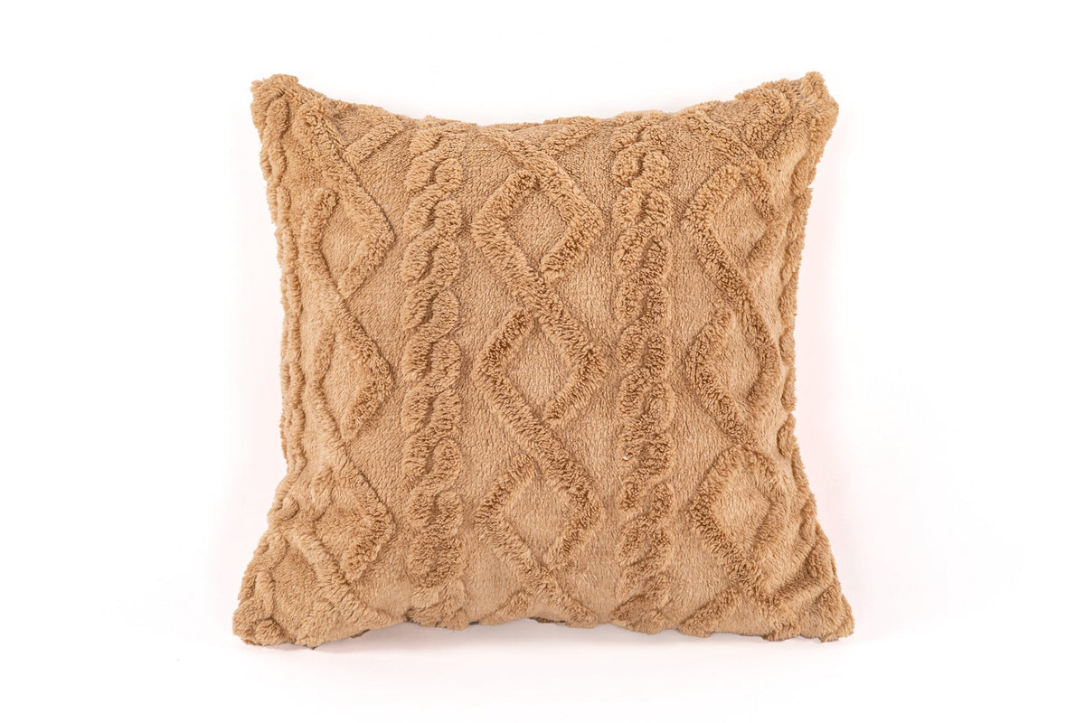 Kussen (gevuld) Velveteen - 45x45cm, indiantan