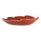 Decoratie schaal 16x12x3 cm Rood Keramiek