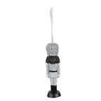 Kersthanger Notenkraker 13 cm Zilverkleurig Kunststof Kerstbal